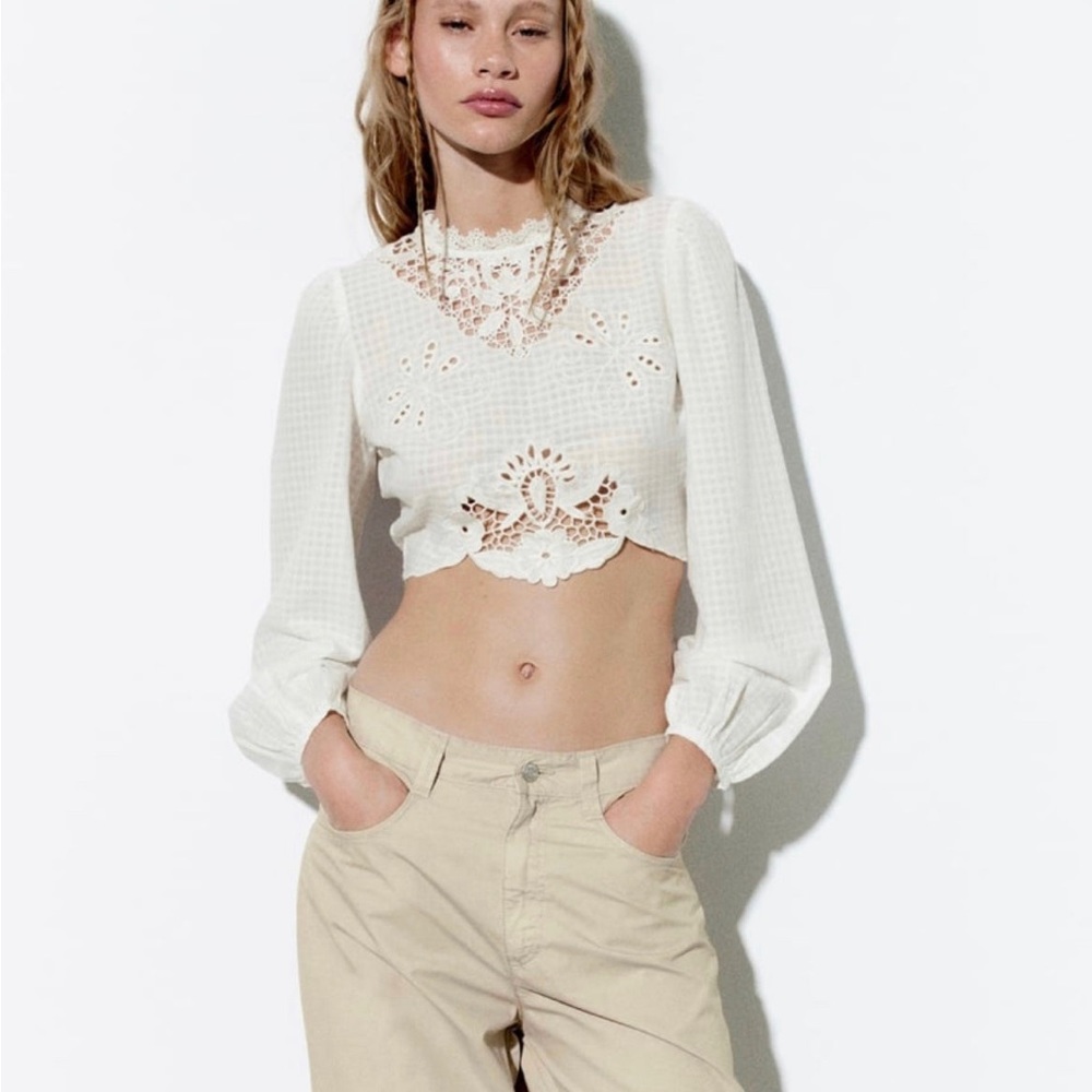 Zara Embroidered Top - Picture 2 of 4